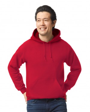 Men's Gildan 18500 Hoodie Cherry Red | JSUI20167