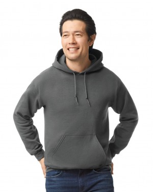 Men's Gildan 18500 Hoodie Charcoal | PRQV67854