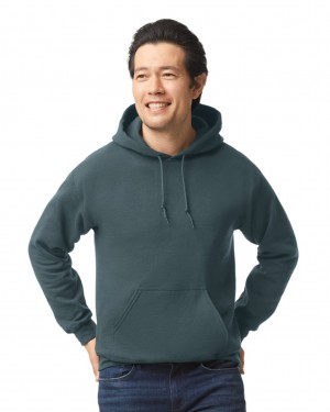 Men's Gildan 18500 Hoodie Dark Heather | ATGS59823