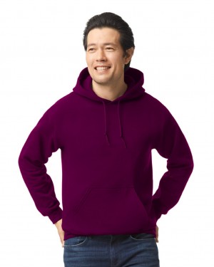 Men's Gildan 18500 Hoodie Maroon | VCPT15097