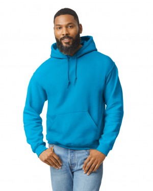 Men's Gildan 18500 Hoodie Sapphire | ETXV07451