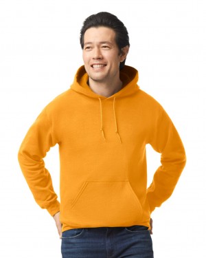 Men's Gildan 18500 Hoodie S Orange | JVQI20461