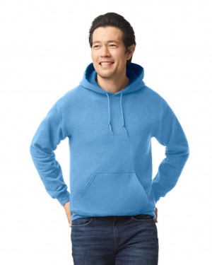 Men's Gildan 18500 Hoodie Sweatshirt Carolina Blue | BZDN32861