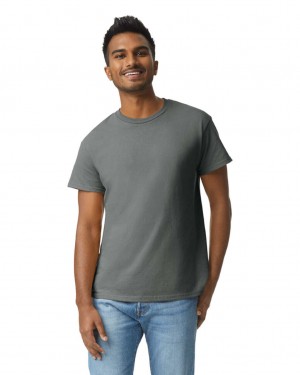 Men's Gildan 2000 T-Shirts Charcoal | RBLO62438