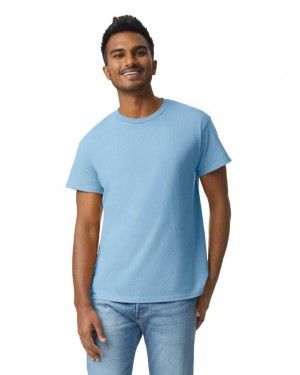 Men's Gildan 2000 T-Shirts Light Blue | HIAQ70153