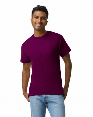 Men's Gildan 2000 T-Shirts Maroon | NYEW07169