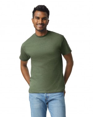 Men's Gildan 2000 T-Shirts Military Green | UVSI63129