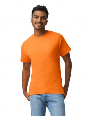 Men's Gildan 2000 T-Shirts S Orange | RHXI81906