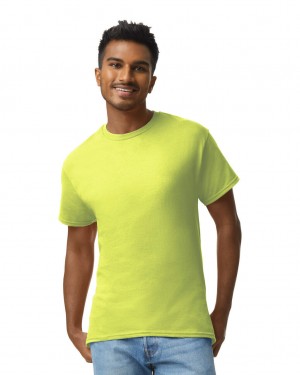 Men's Gildan 2000 T-Shirts Safety Green | ITGQ97148