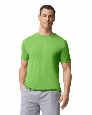 Men's Gildan 42000 T-Shirts Lime | MZHJ54017