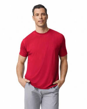 Men's Gildan 42000 T-Shirts Red | ODXQ92470