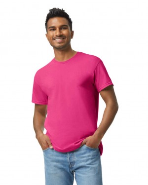 Men's Gildan 5000 T-Shirts Heliconia | NOFL46528