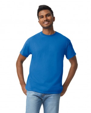 Men's Gildan 5000 T-Shirts Royal | ECDG36179