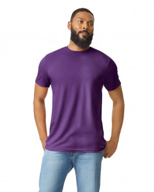 Men's Gildan 67000 CVC T-Shirts Amethyst | SNAL01923