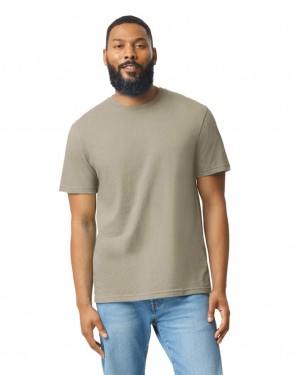 Men's Gildan 67000 CVC T-Shirts Dune Mist | DSJI48763