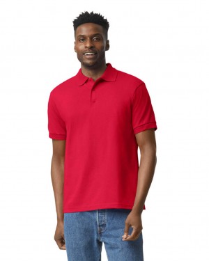 Men's Gildan 8800 Polo Red | ISJX94327