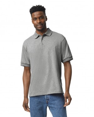 Men's Gildan 8800 Polo Sport Grey | FLGT80243