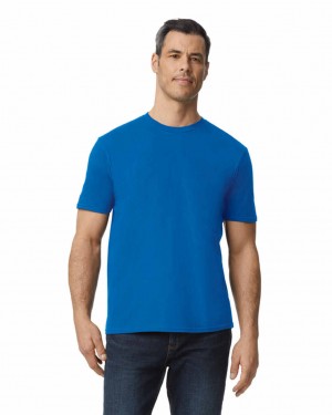 Men's Gildan 980 T-Shirts Royal | GJPV42670