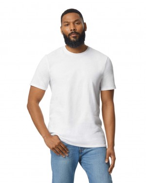 Men's Gildan 980 T-Shirts White | MZDK53072