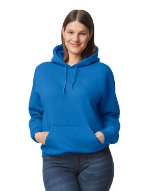 Women's Gildan 12500 Hoodie Sweatshirt Royal | NZMI43158