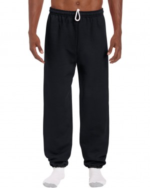 Women's Gildan 18200 Sweatpants Black | CMRY17240