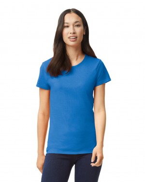 Women's Gildan 5000L T-Shirts Royal | OIWB73109