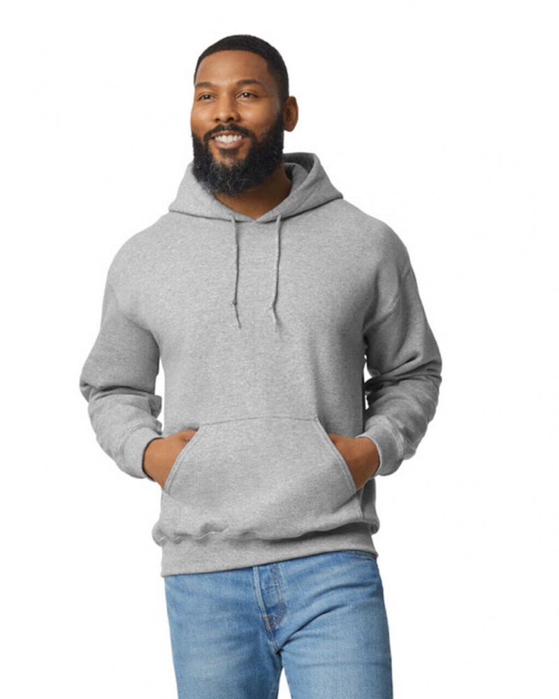 Men\'s Gildan 12500 Hoodie Sport Grey | FUVS40568