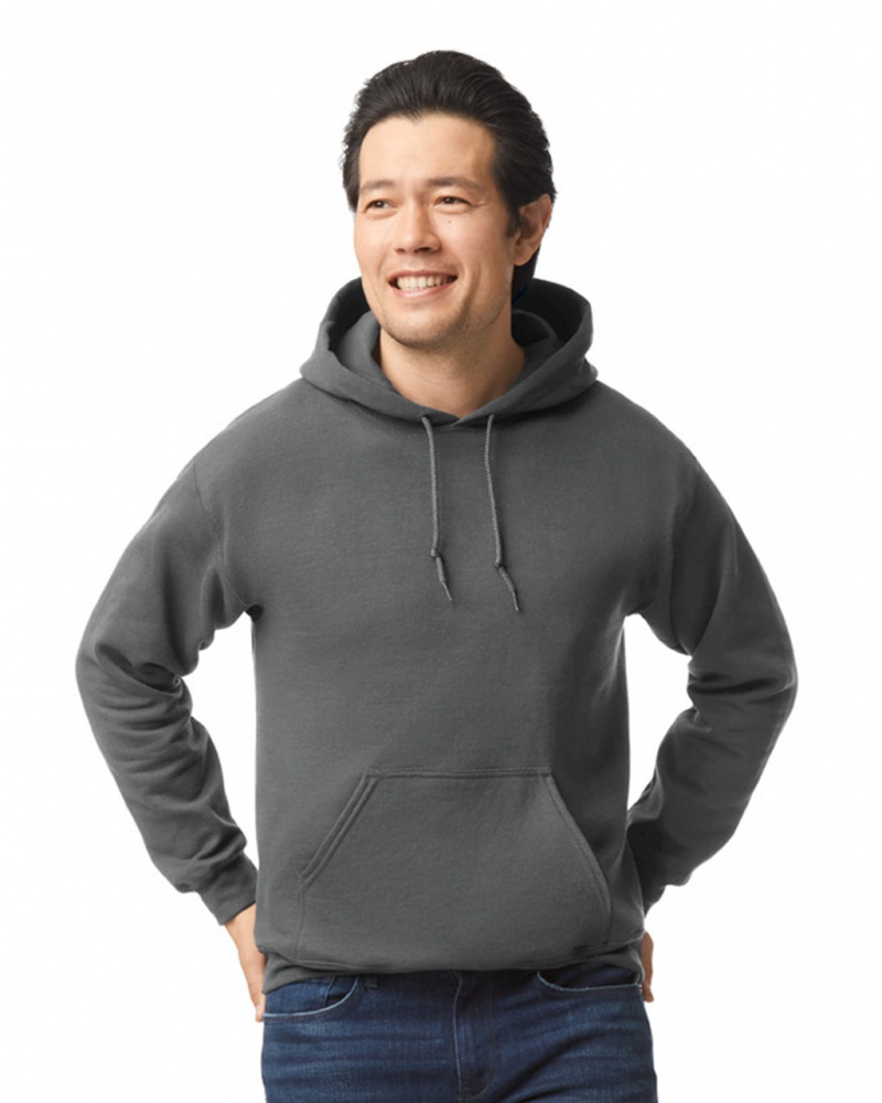 Men\'s Gildan 18500 Hoodie Charcoal | PRQV67854