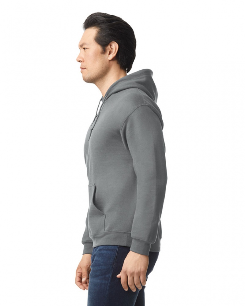 Men's Gildan 18500 Hoodie Graphite Heather | SNQU70253