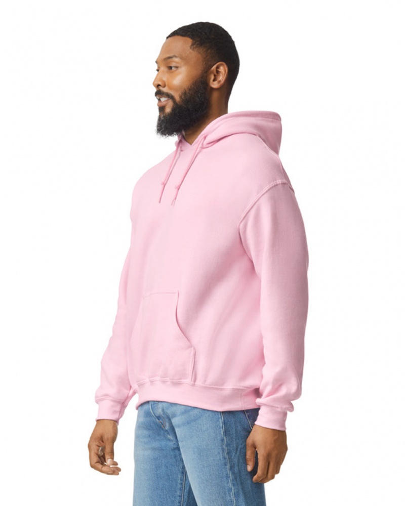 Men's Gildan 18500 Hoodie Light Pink | MXNG06125