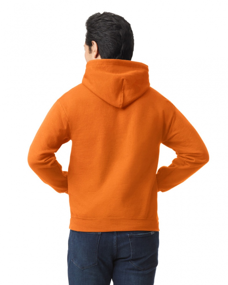 Men's Gildan 18500 Hoodie S Orange | NGTY42169