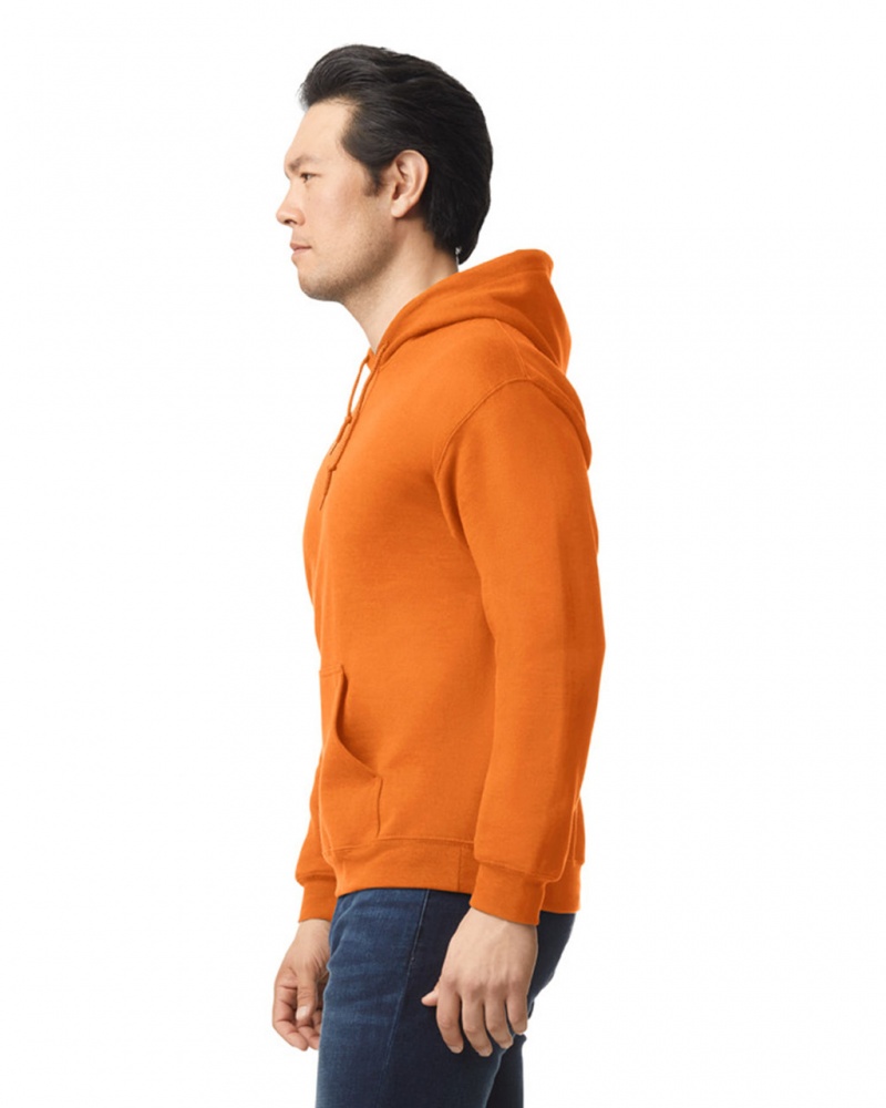 Men's Gildan 18500 Hoodie S Orange | NGTY42169