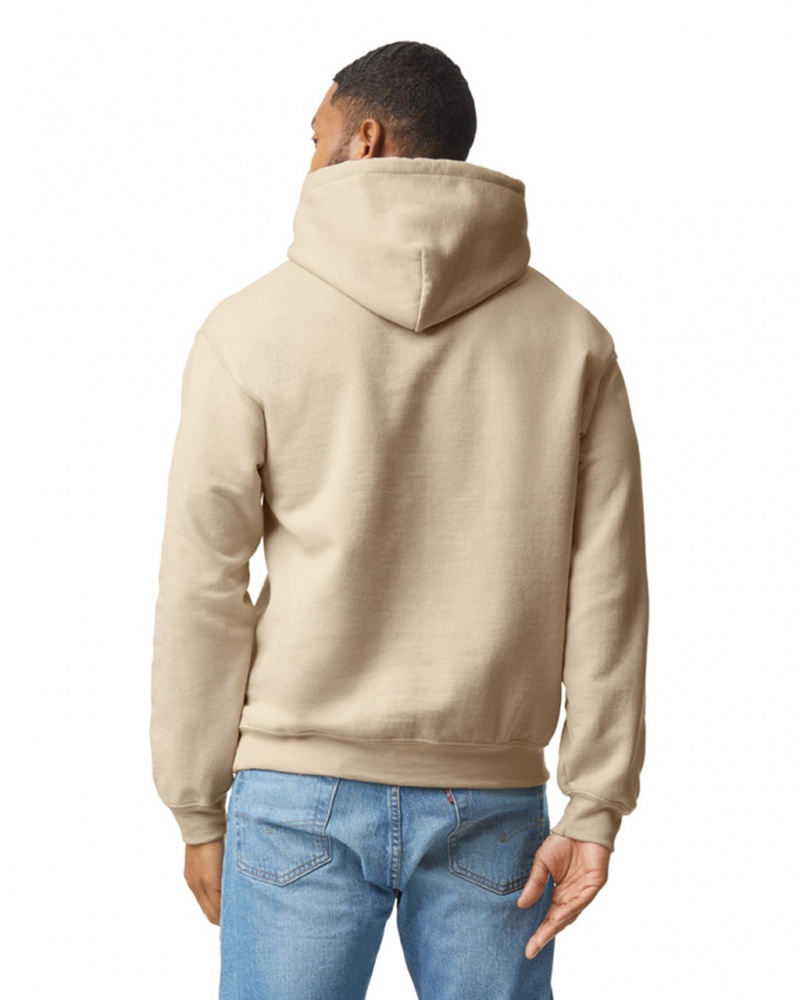 Men's Gildan 18500 Hoodie Sand | BVPM03176