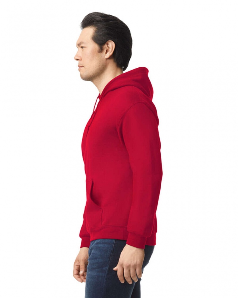 Men's Gildan 18500 Hoodie Sweatshirt Cherry Red | VGKY38597