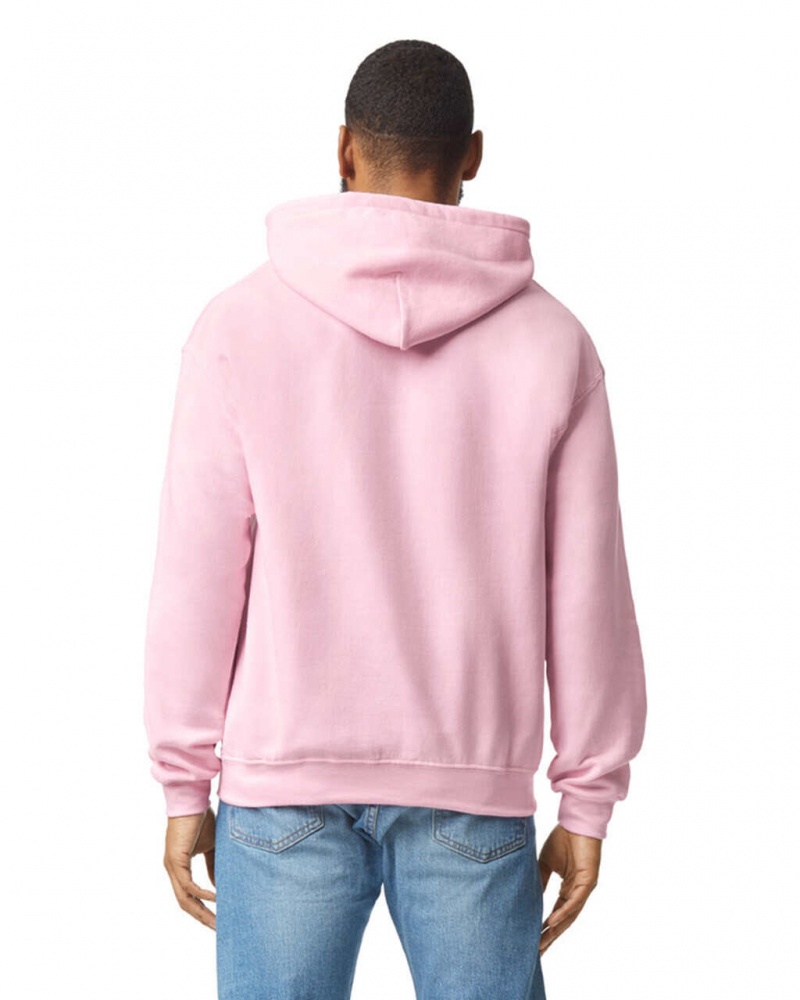 Men's Gildan 18500 Hoodie Sweatshirt Light Pink | HVEA28915