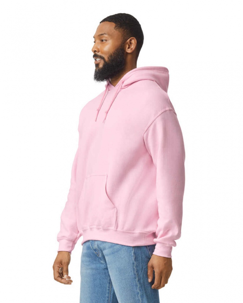 Men's Gildan 18500 Hoodie Sweatshirt Light Pink | HVEA28915