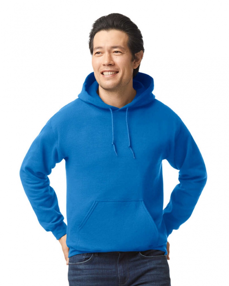 Men\'s Gildan 18500 Hoodie Sweatshirt Royal | IQJS38902