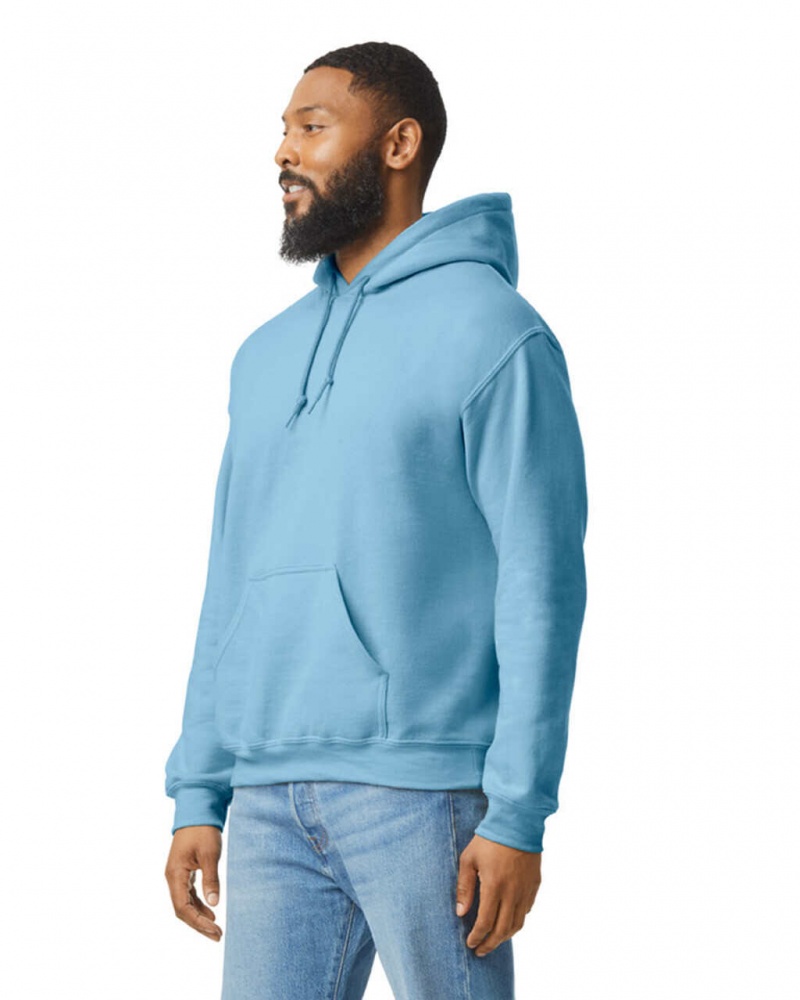 Men's Gildan 18500 Hoodie Sweatshirt Light Blue | TRKF46723