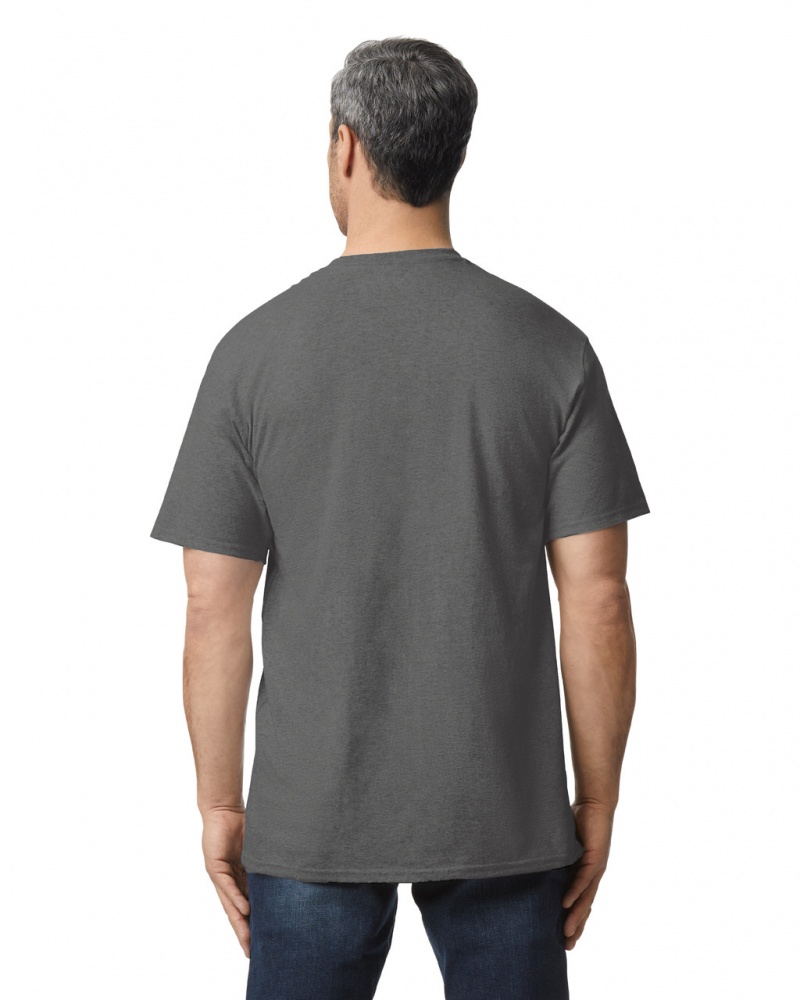 Men's Gildan 2000T Tall T-Shirts Charcoal | MTLG08729