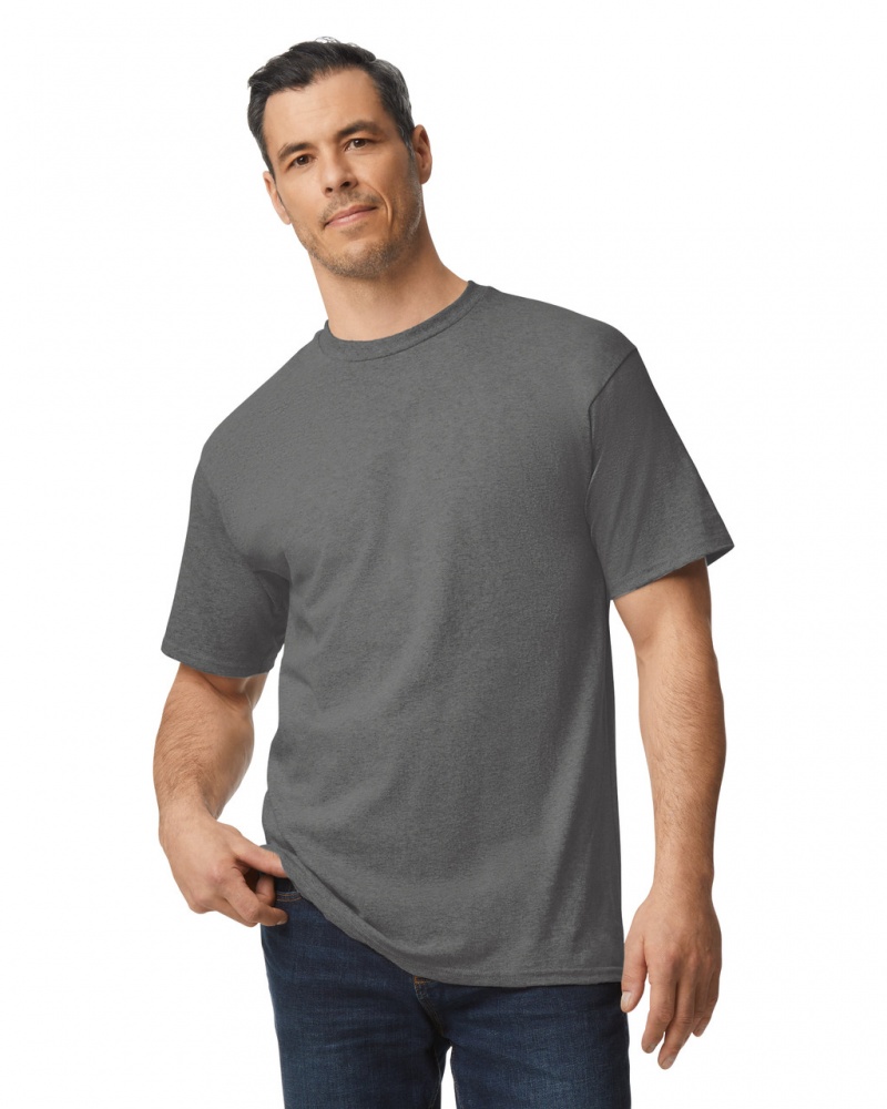 Men\'s Gildan 2000T Tall T-Shirts Charcoal | MTLG08729