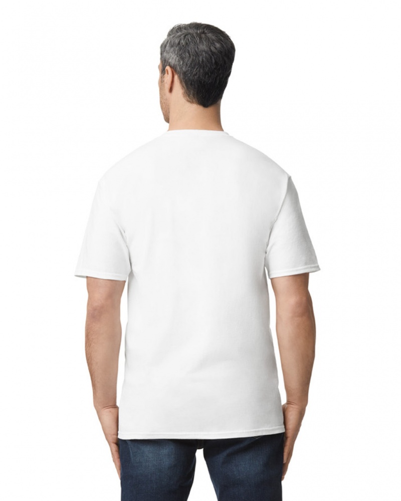 Men's Gildan 2000T Tall T-Shirts White | SLUP75841