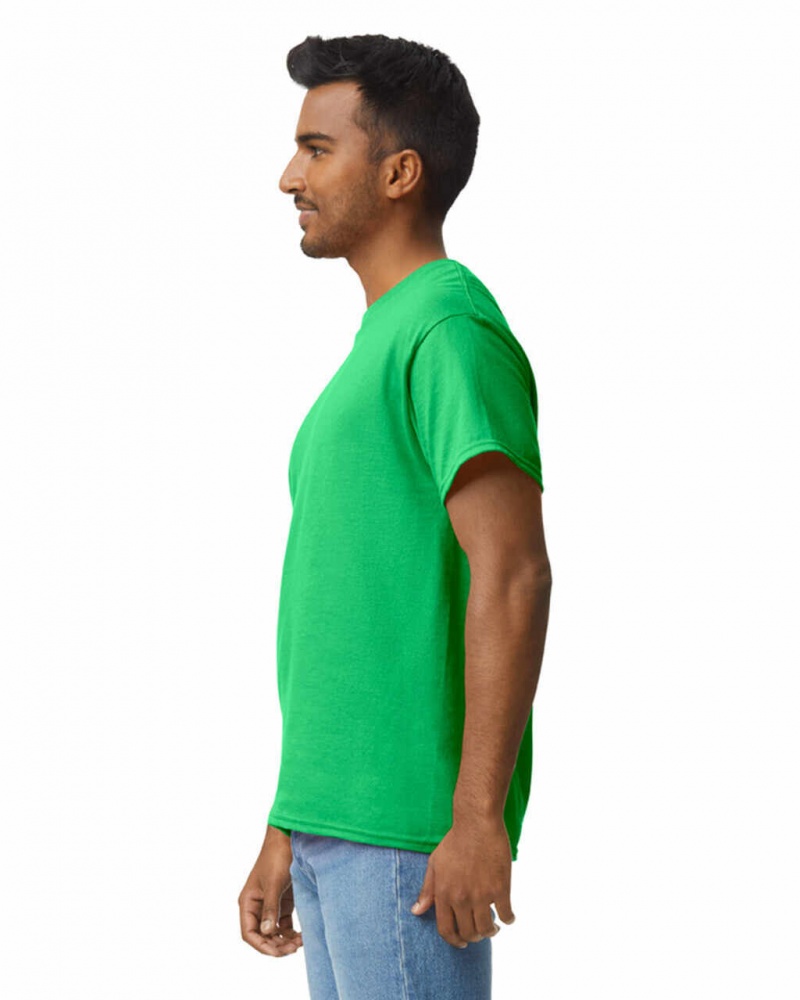 Men's Gildan 2000 T-Shirts Iris Green | EAOX10487