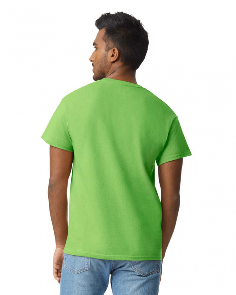 Men's Gildan 2000 T-Shirts Lime | XCKE37085