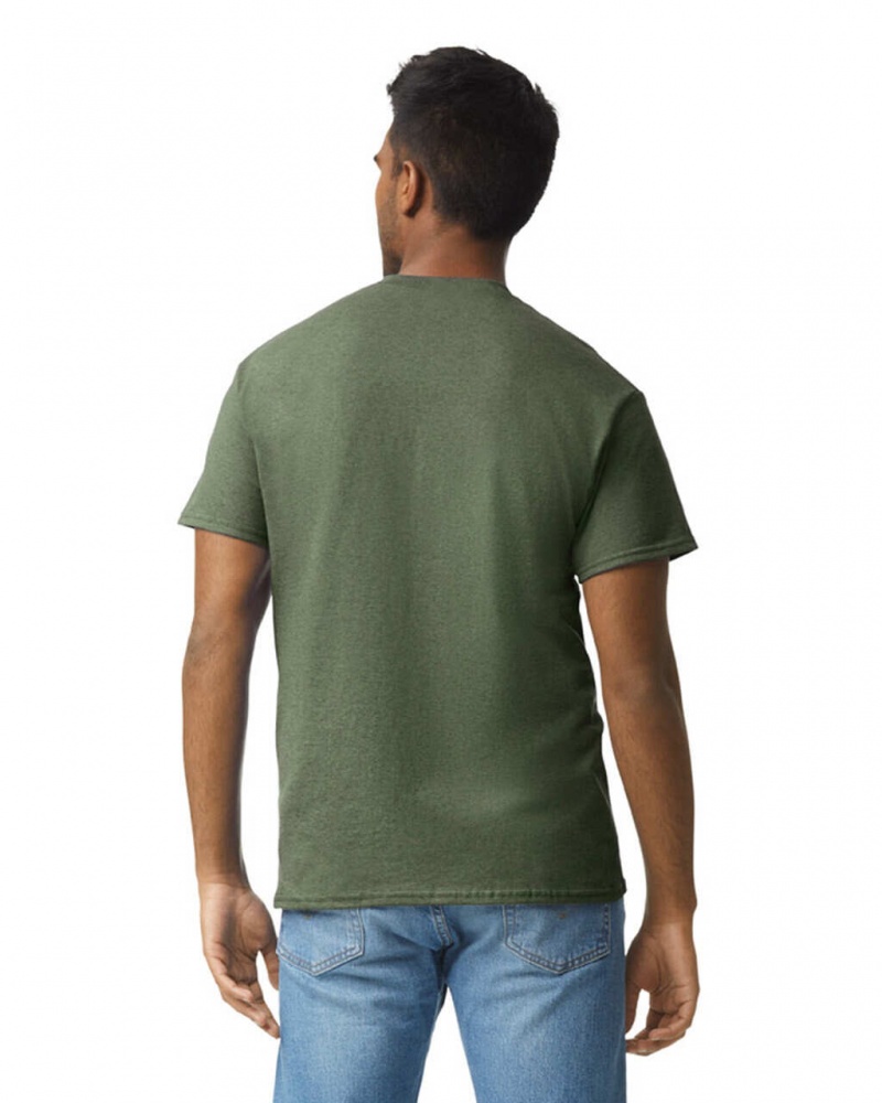 Men's Gildan 2000 T-Shirts Military Green | UVSI63129