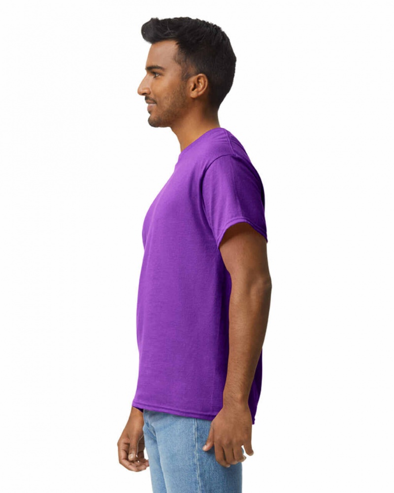 Men's Gildan 2000 T-Shirts Purple | ZJWO56487