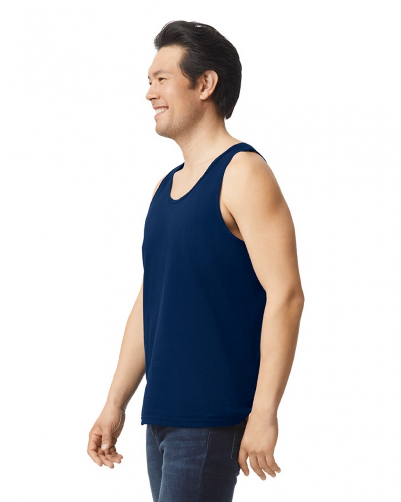 Men's Gildan 2200 Tanks Navy | NQFJ07416