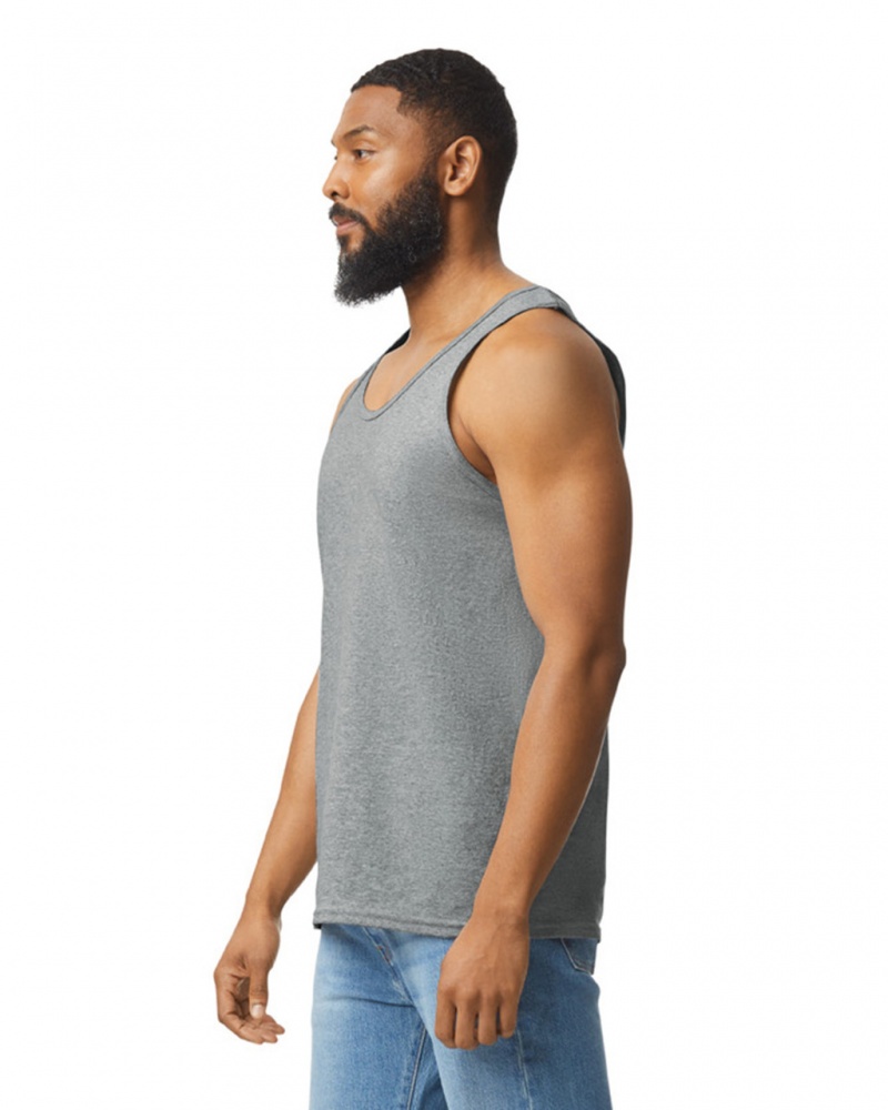 Men's Gildan 2200 Tanks Sport Grey | KEWP35806