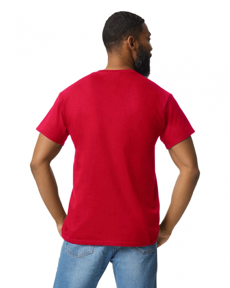 Men's Gildan 2300 with Pocket T-Shirts Red | VMTK05693