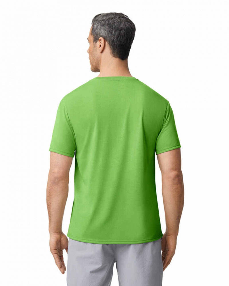 Men's Gildan 42000 T-Shirts Lime | MZHJ54017