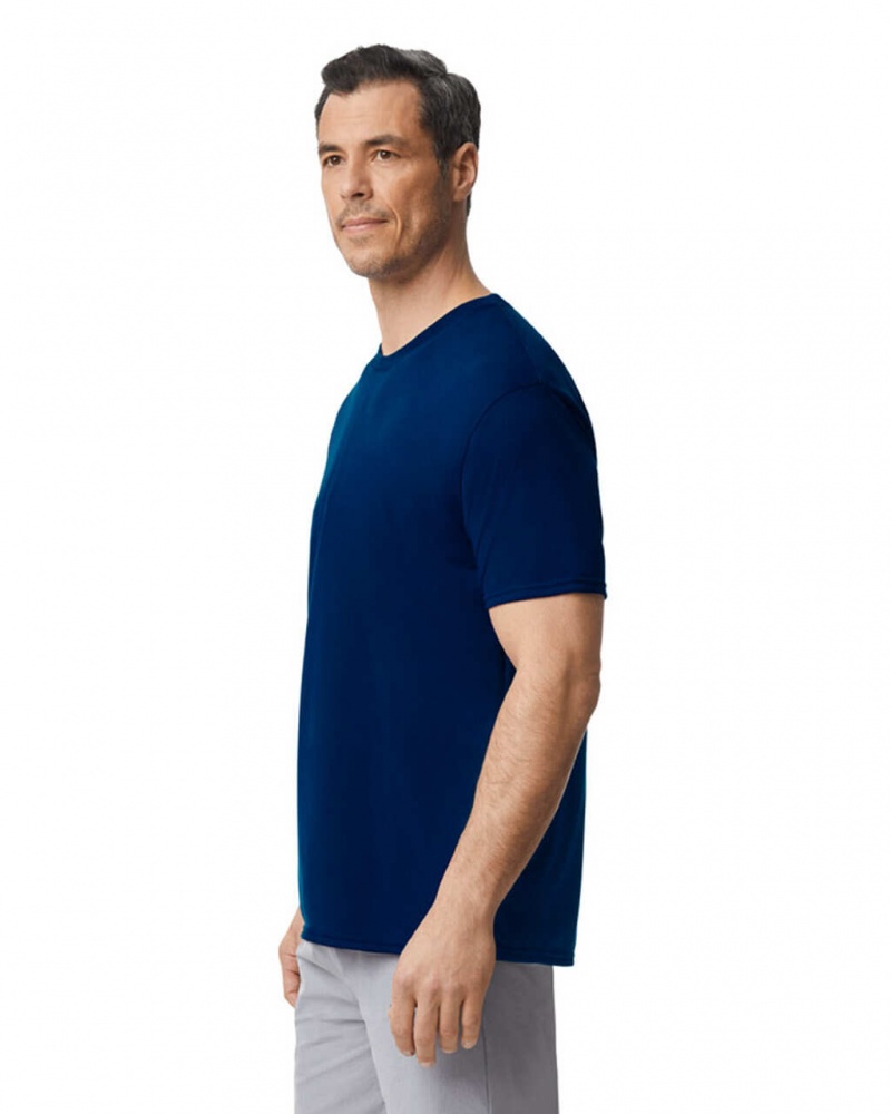 Men's Gildan 42000 T-Shirts Navy | TMJR94081